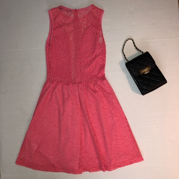 For Love and Lemons Pink Lace Mini Dress XS - Picture 4 of 8